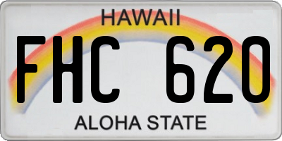HI license plate FHC620
