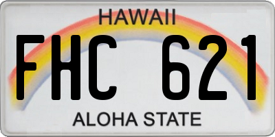 HI license plate FHC621