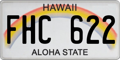 HI license plate FHC622