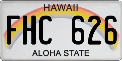 HI license plate FHC626