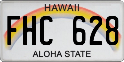 HI license plate FHC628