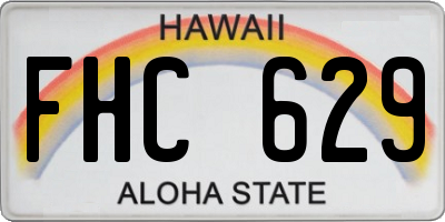 HI license plate FHC629