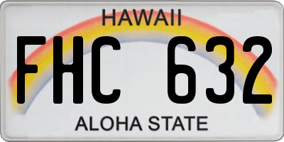 HI license plate FHC632