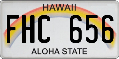 HI license plate FHC656