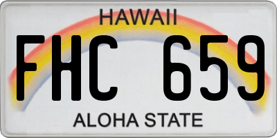 HI license plate FHC659