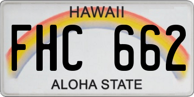 HI license plate FHC662