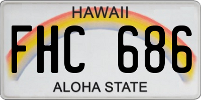 HI license plate FHC686