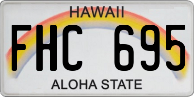 HI license plate FHC695
