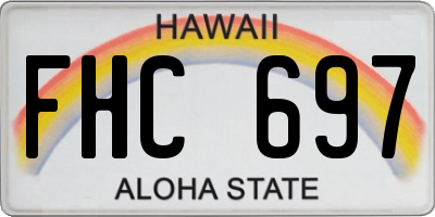 HI license plate FHC697