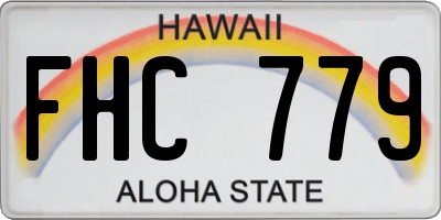 HI license plate FHC779