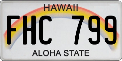 HI license plate FHC799