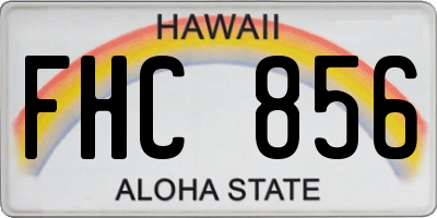HI license plate FHC856