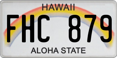 HI license plate FHC879