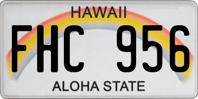 HI license plate FHC956