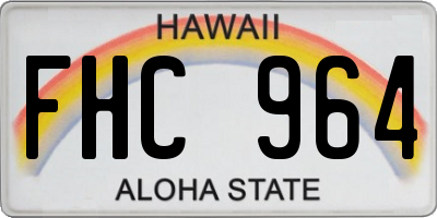 HI license plate FHC964