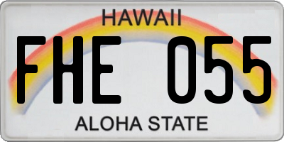 HI license plate FHE055