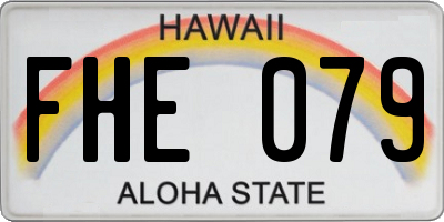 HI license plate FHE079