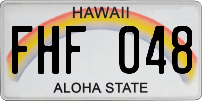 HI license plate FHF048