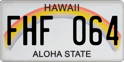 HI license plate FHF064