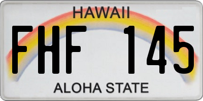 HI license plate FHF145
