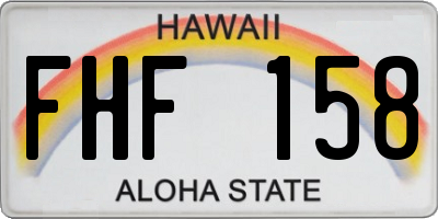 HI license plate FHF158