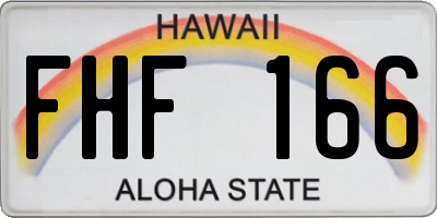 HI license plate FHF166
