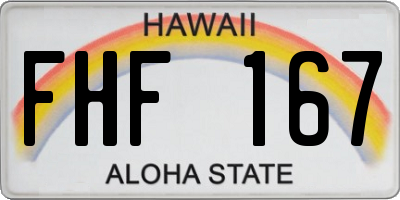 HI license plate FHF167