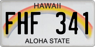HI license plate FHF341