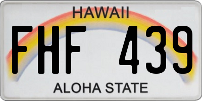 HI license plate FHF439