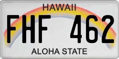 HI license plate FHF462