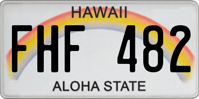 HI license plate FHF482