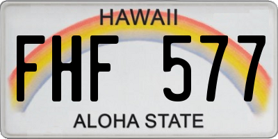 HI license plate FHF577