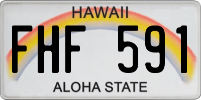 HI license plate FHF591