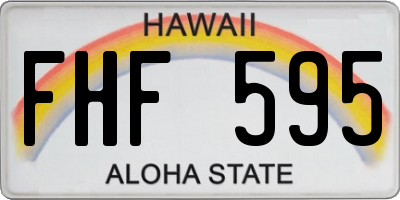 HI license plate FHF595