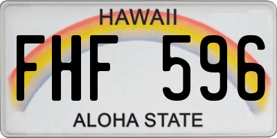 HI license plate FHF596