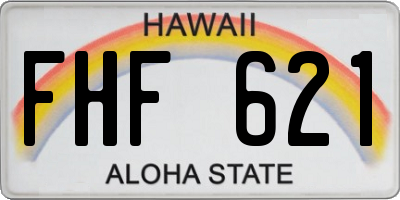 HI license plate FHF621
