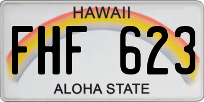 HI license plate FHF623