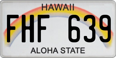 HI license plate FHF639