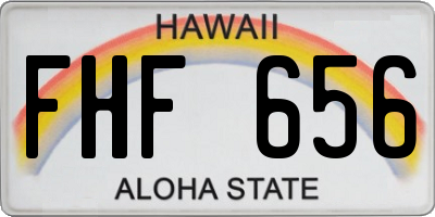 HI license plate FHF656