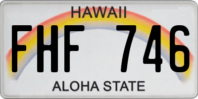 HI license plate FHF746