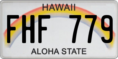 HI license plate FHF779