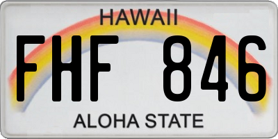 HI license plate FHF846
