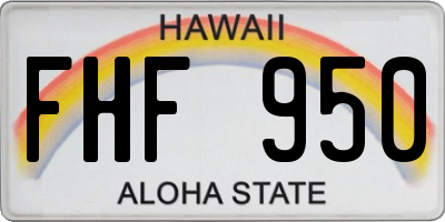 HI license plate FHF950