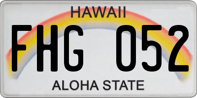 HI license plate FHG052