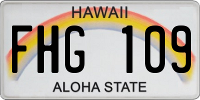 HI license plate FHG109