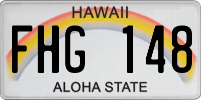 HI license plate FHG148
