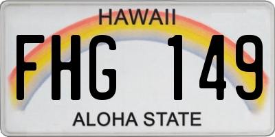 HI license plate FHG149