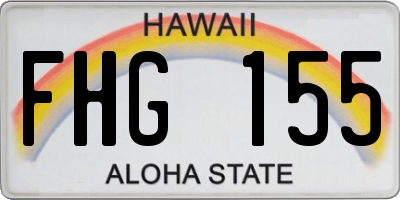 HI license plate FHG155