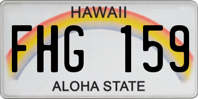 HI license plate FHG159