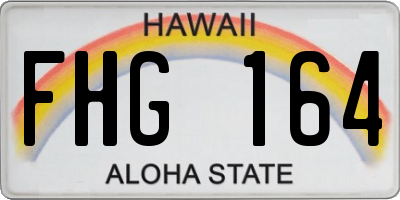HI license plate FHG164
